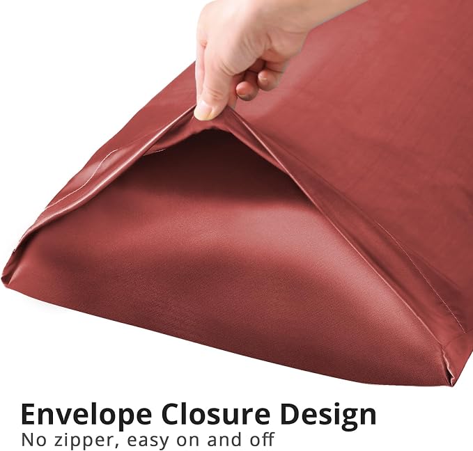 Body Pillow with Satin Pillowcase, Body Pillow for Adults | 20"x54", Removable Cover, OEKO-TEX Certified Down Alternative Filling,Washing Machine