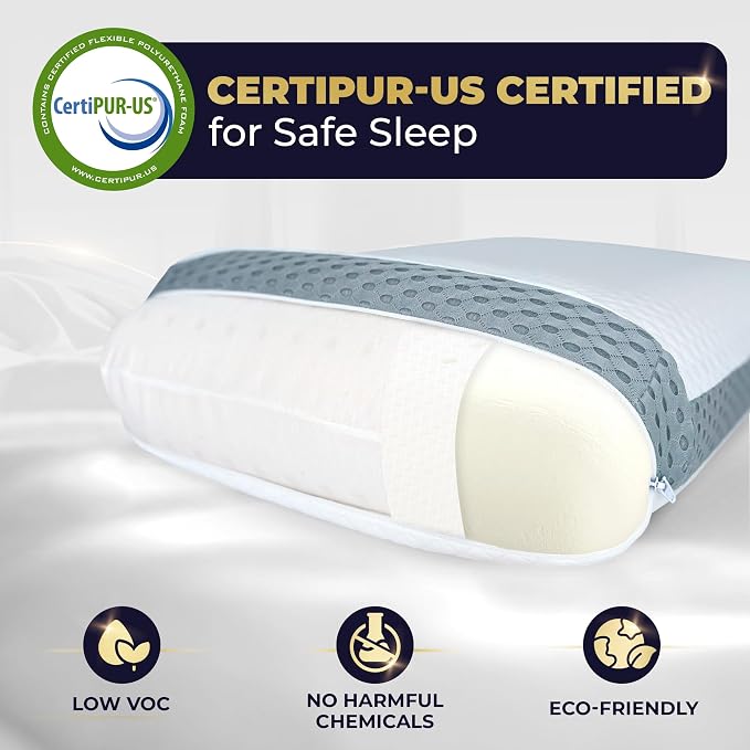 Royal Therapy Memory Foam Pillow, King Neck Pain Relief, for Neck and Shoulder Pain, Neck, Side Sleeper, Cervical Pillow,
