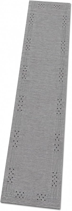 HAND KNOTTED LOOM WOOL ECO-FRIENDLY AREA RUGS - 2'6''x6', Runner Shape, Light Blue Color, Contemporary Modern Design, High Pile Thick Handmade Anti Skid Area Rugs for Living Room (L00530)