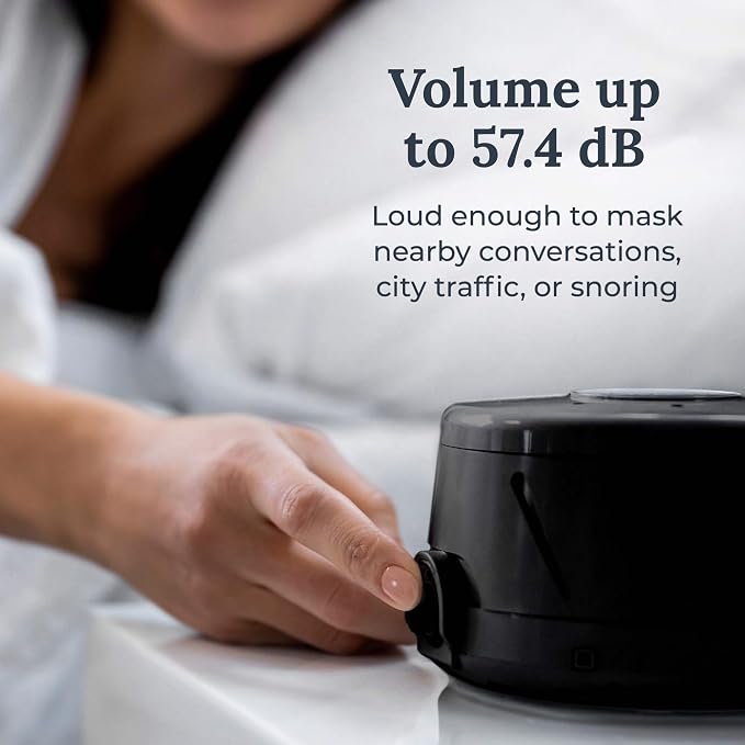 Yogasleep Dohm Classic (Black) The Original White Noise Machine, Soothing Natural Sound from a Real Fan, Noise Cancelling for Office Privacy, Travel & Meditation, Sleep Therapy for Adults & Baby