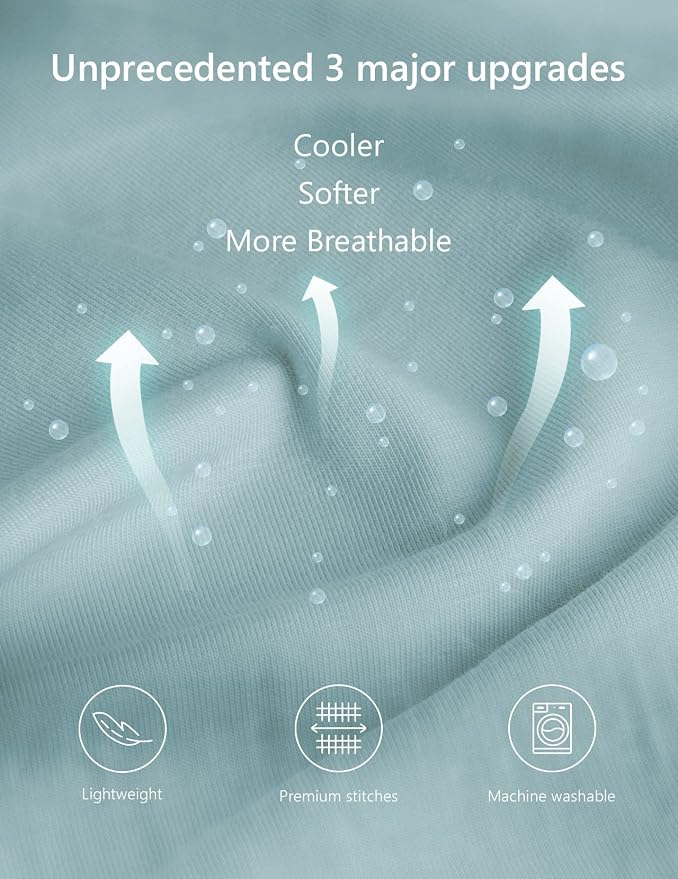 Meiz Pregnancy Pillow, Cooling Pregnancy Pillows for Sleeping, Maternity Pillow for Pregnant Women, Pregnancy Body Pillow with Cooling Jersey Cover, Green
