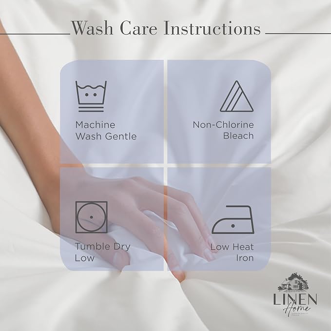 Linen Home 2-Pack Queen Sheet Set, 100% Cotton Percale Bedding, 8-Piece Value Bundle, Deep Pocket Cooling Bed Sheets for Hot Sleepers, Breathable & Crisp Hotel Quality, Long-Staple Cotton, Dark Blue