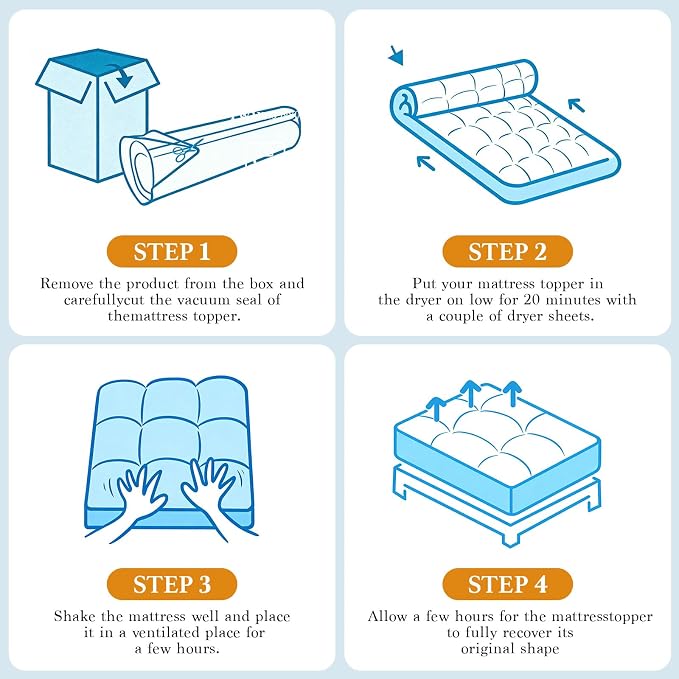 4 Inch Memory Foam Mattress Topper King Size,6"-18" Deep Pocket(78"x80") | Breathable Extra Thick 2000 GSM Pillow Top Mattress Pad for Back Pain Relief,suitable for all seasons