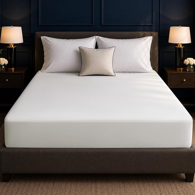 Full Mattress Protector Tencel Luxury 100% Waterproof Mattress Cover | Silky Soft & Breathable,Cooling Mattress Pad Cover Full Fitted 18" Deep Pocket Noiseless,54"x75"