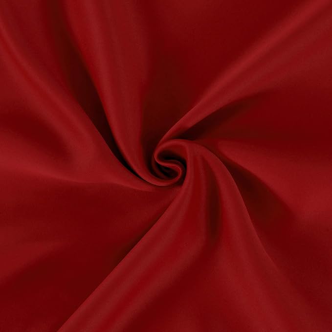 Red Blackout Curtains 42 x 54 Inch Length Set of 2 Panels Grommet Bedroom Curtains for Living Room