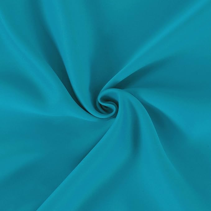 Teal Blackout Curtains/42 x 84 Inch/Set of 2 Panels Thermal Room Darkening Living Room Curtains