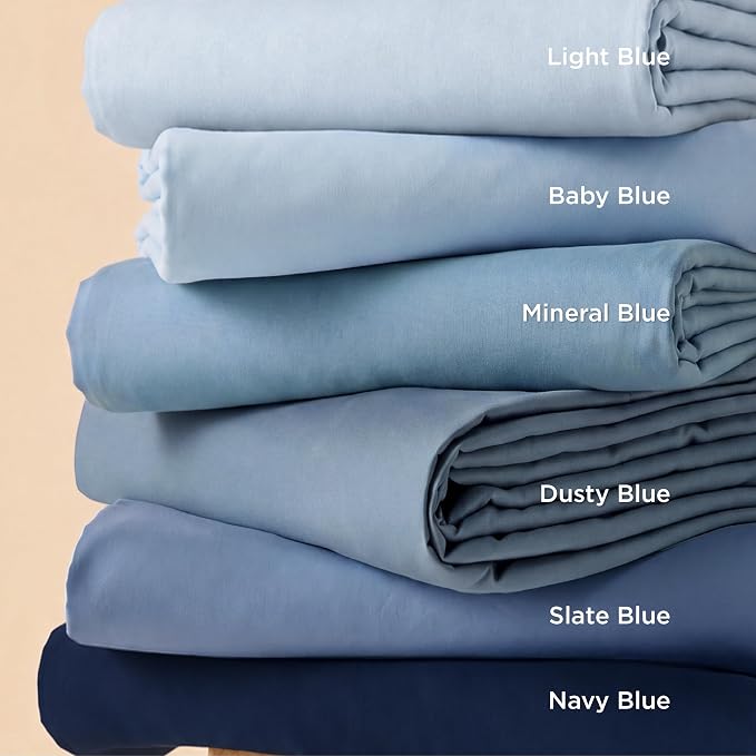 Bedsure Duvet Cover Queen Size, 3Pcs Double Brushed Bedding Set, Light Blue | For Kids & Adults, 90"x90" Comforter Cover, Hotel Luxury, All Season, Breathable, Easy Care, Lightweight, Zipper Closure