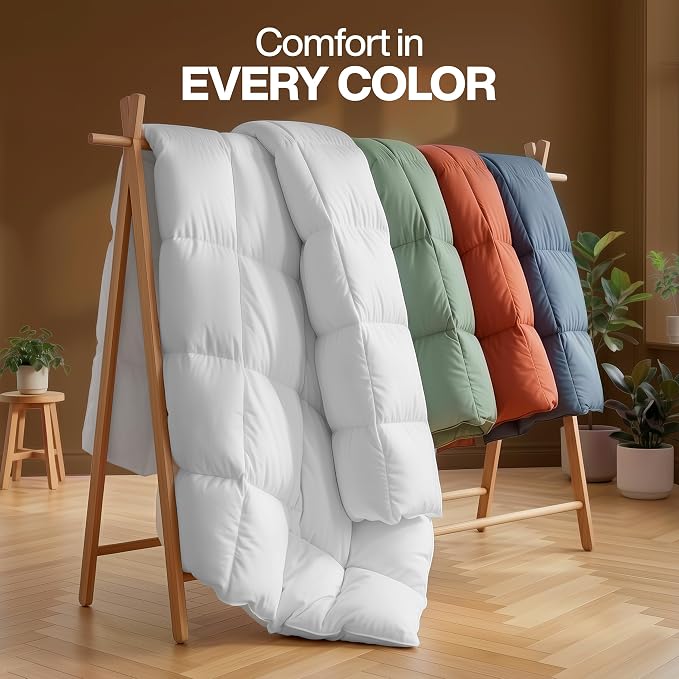 Utopia Bedding Comforter King Size, Duvet Insert, Sage Green, 90 x 102 in | Soft and Fluffy Down Alternative Bed Comforter, All Season, Breathable, Corner Tabs, Box Stitched, Durable, Machine Washable
