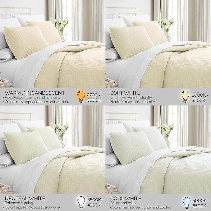 Southshore Fine Living, Inc. Full/Queen Size Quilt Bedding Set, Wrinkle-Free Stain & Pet Hair Resistant Bedding, Coverlet Bedspreads Queen Size/Full Size Bedspread with 2 Pillow Shams, Cream