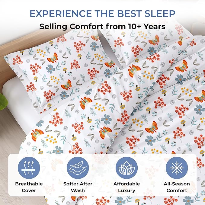 3 Pc California King Size Duvet Cover Set -100% Egyptian Cotton 600 Thread Count Ultra Soft Premium Durable Comforter Cover Zipper Closure & Corner Ties (Rain Forest,104"x98")