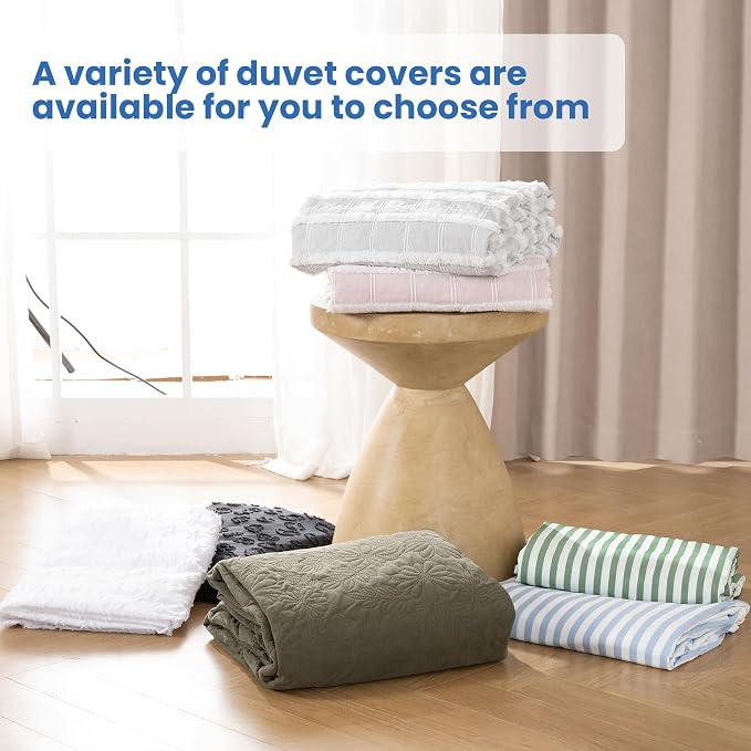 White Leopard Print Textured Tufted Duvet Cover Set, 2 Pieces Super Soft Comforter Cover Bedding Set Breathable Cozy Bedding Set Twin, Includes 1 Duvet Cover, 1 Pillowcase (Jacquard White, Twin Size)