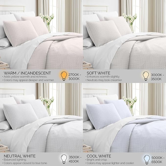 Southshore Fine Living, Inc. Oversized Quilt King Size Set, Grey Bedspread King/California with 2 Matching Shams, Soft Bedspread, Microfiber Quilt Coverlet, Hotel Bedding Set, Light Grey Quilts
