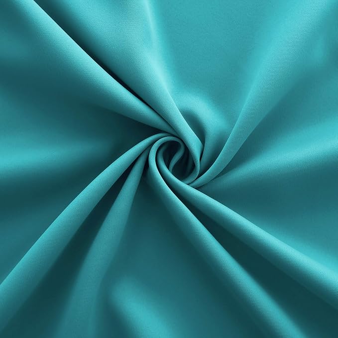 KOUFALL Teal Blackout Curtains 108 Inches Long, 9FT Ceiling to Floor Curtains for Bedroom Living Room Set 2 Panels