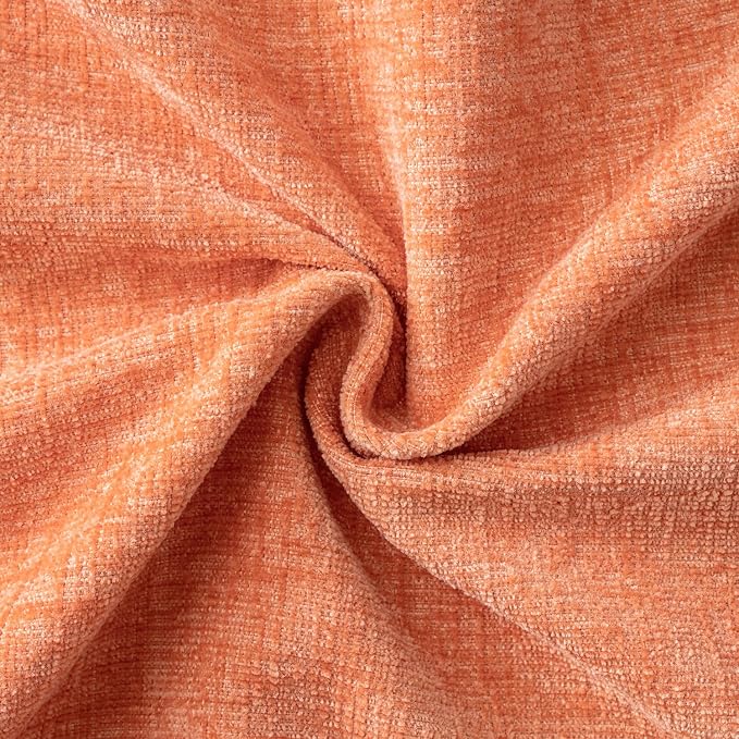 MIULEE Soft Chenille Throw Pillow Covers Coral Red 20x20 Inch Pack of 2 | Modern Home Decor, Classic Decorative Pillows, Solid Dyed Cases, Boho Couch Cushion Covers for Sofa Bed Living Room