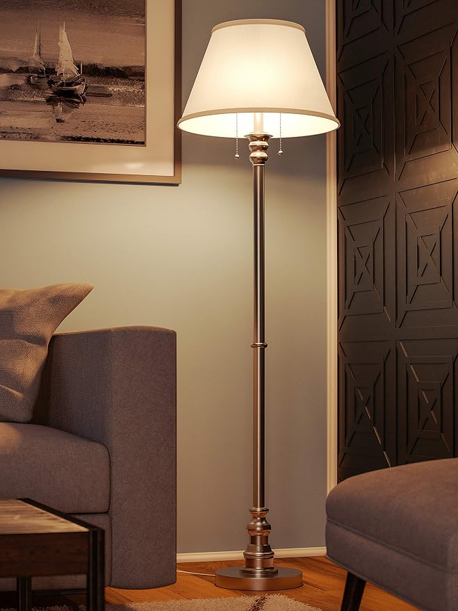 Kenroy Home Spyglass Floor Lamp, Brushed Steel