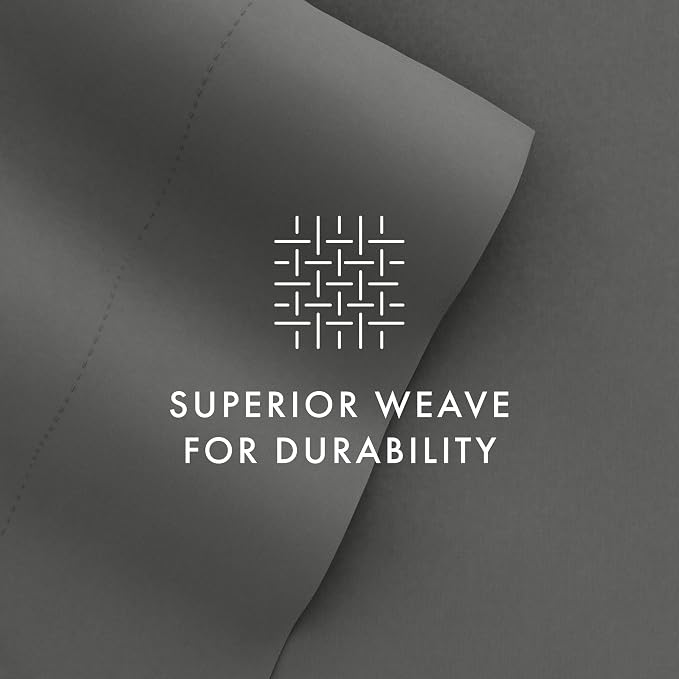 Linen Market Brushed Microfiber Queen Sheet Set 4 Piece – Oeko-TEX Certified Ultra Soft & Wrinkle-Free - 16" Deep Pocket Sheets - Easy Care Queen Size - Gray