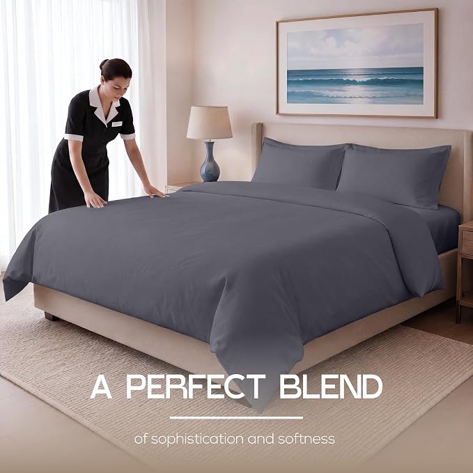 Bulk 8-Pack Hotels King Duvet Cover Set for Resort & Guest House, White | Commercial Bedding Set with 8 Duvet Covers (104x90") and 16 Pillow Shams (20x36") with 2" Flange. Comforter Not Included.