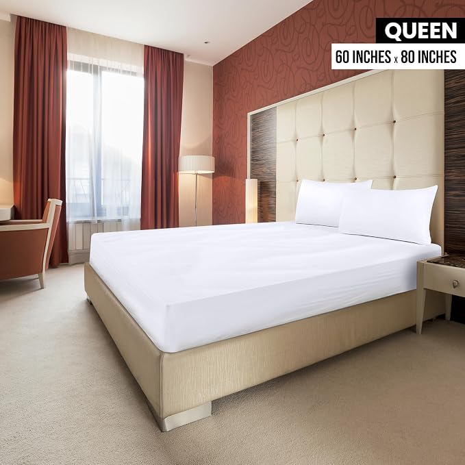 Utopia Bedding Queen Fitted Sheets - Bulk Pack of 6 Bottom Sheets - Soft Brushed Microfiber - Deep Pockets - Shrinkage & Fade Resistant - Easy Care (White) | Hotel Comfort, Cooling & Breathable Cotton like Polyester, Easy Fit, Wrinkle & Fade Resistant,...
