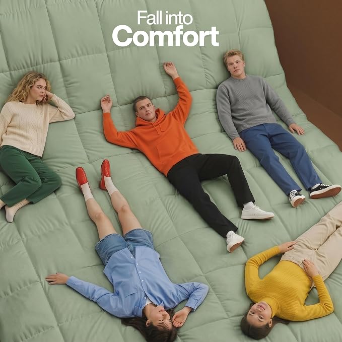 Utopia Bedding Comforter King Size, Duvet Insert, Sage Green, 90 x 102 in | Soft and Fluffy Down Alternative Bed Comforter, All Season, Breathable, Corner Tabs, Box Stitched, Durable, Machine Washable