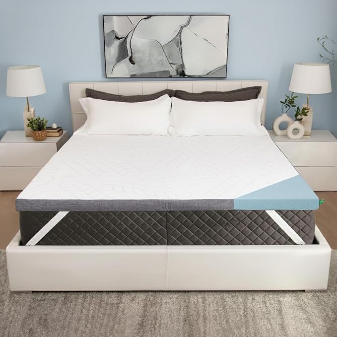 Sleepyhead King Mattress Topper 3 Inch, Cooling Gel Memory Foam, King Size Mattress Topper for Pressure Relief, Removable Washable Cover, CertiPUR-US Certified, Mattress Pad King (King 3")