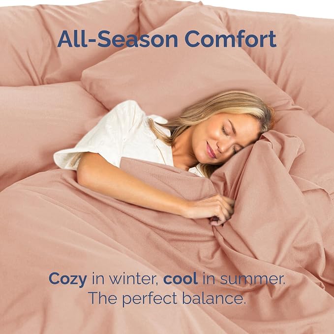 Full Flat Sheet - Single Top Flat Sheet Only - Breathable & Cooling - Mauve | Hotel Luxury Top Flat Sheet Only, Ultra-Soft, Breathable & Cooling, Fade & Wrinkle Free, Easy-Care, Stain & Shrink Resistant