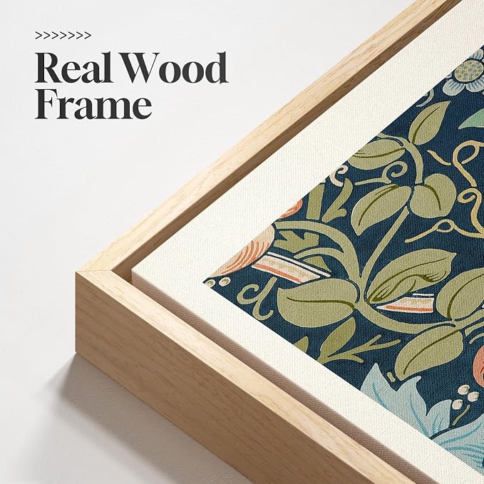 Framed William Morris Wall Art Set of 3, Large Vintage Floral Botanical Canvas Prints, Colorful Nature Artwork for Living Room, Bedroom, Hallway or Office Decor, Total Size 30x60 Inch | Nature artwork, Colorful prints, 30x60 inch, Living room, Bedroom,...