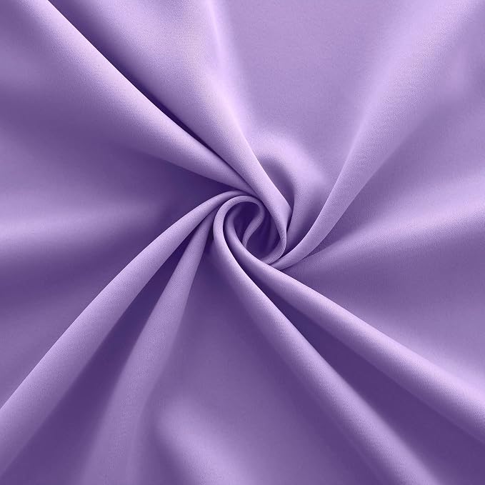 KOUFALL Lavender Purple Curtains for Bathroom Small Window 2 Panels Blackout Short Curtains for Bedroom Kids Girls Room 45 Inch Length Orchid Periwinkle