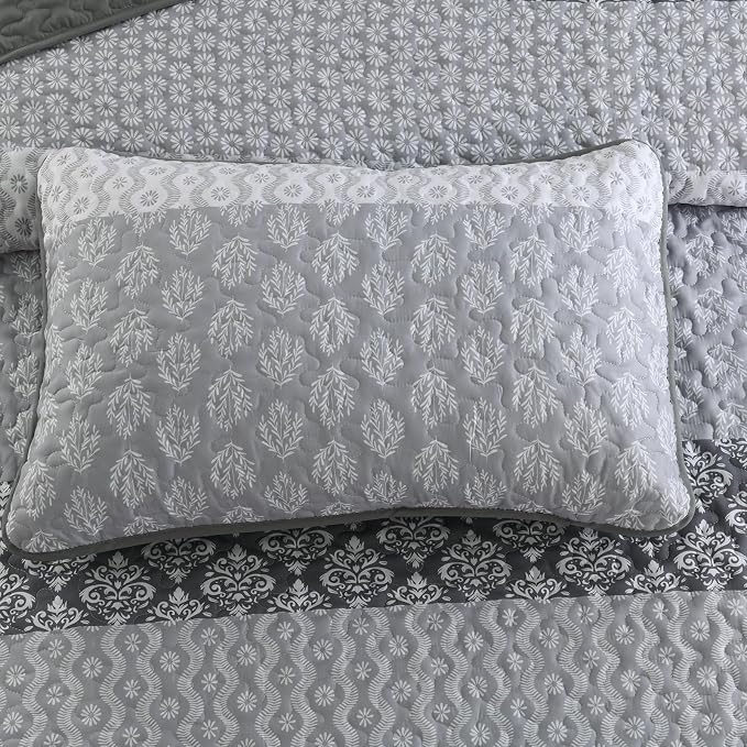 Cottolester Boho Queen Quilt Bedding Set,Teal Striped Lightweight Bedspread | Soft Microfiber Coverlet,Breathable All-Season,Machine Washable,3-Piece Set,Fits Queen 96"x90",Cozy Essential for Men Women
