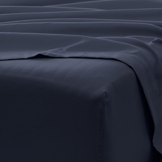 Linen Market Brushed Microfiber Twin XL Sheet Set 3 Piece – Oeko-TEX Certified Ultra Soft & Wrinkle-Free - 16" Deep Pocket Sheets - Easy Care Twin XL Size - Navy