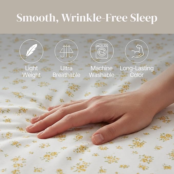 Modern Threads Silky Soft Microfiber and Wrinkle Free Sheets - Luxurious Microfiber Bed Sheets Includes Flat Sheet, Fitted Sheet with Deep Pockets, & Pillowcases Sweet Rose Gold, King