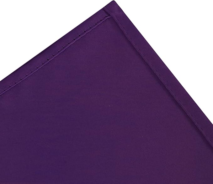 Purple Blackout Curtains 66 x 63 Inch Length/Set of 2 Curtain Panels/Thermal Insulated Room Darkening Blackout Curtains for Bedroom
