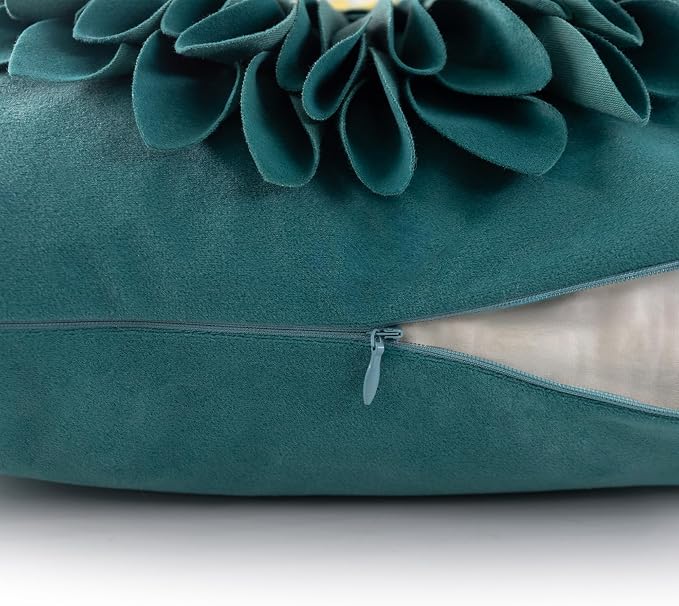 OiseauVoler 3D Sunflower Throw Pillow Cover Decorative Handmade Cushion Cover Case for Home Sofa Car Bed Room Decor 18 x 18 Inch
