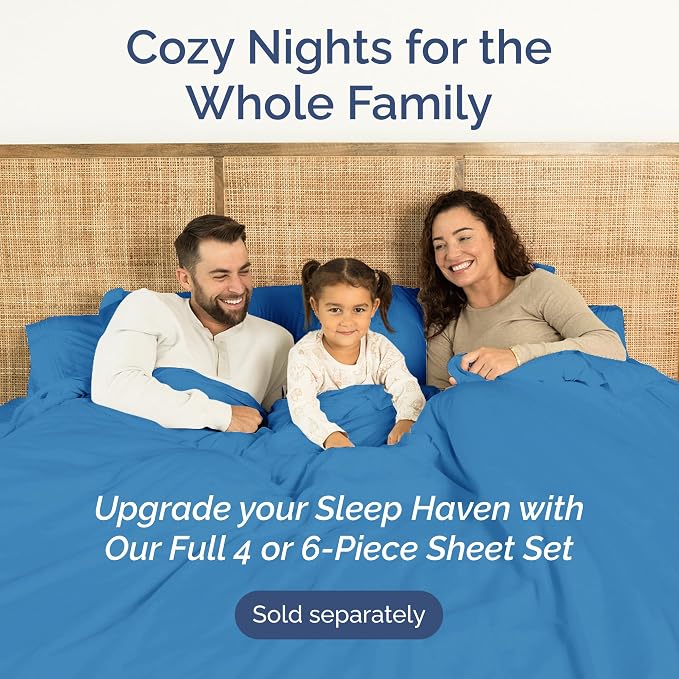Twin Flat Sheet - Single Top Flat Sheet Only - Soft & Cooling - Royal Blue | Hotel Luxury Top Flat Sheet Only, Ultra-Soft, Breathable & Cooling, Fade & Wrinkle Free, Easy-Care, Stain & Shrink Resistant
