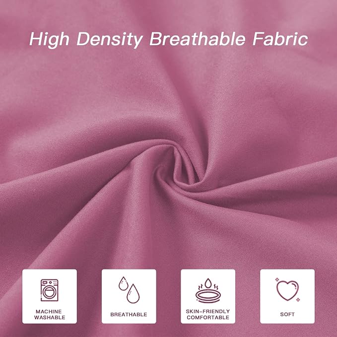 DOWNCOOL Luxury Full Body Pillow Insert with Fiber Cover - Ultra Soft Body Pillow for Sleeping - Breathable Long Bed Pillow Insert, 20"x54"(Pink, with Cover)