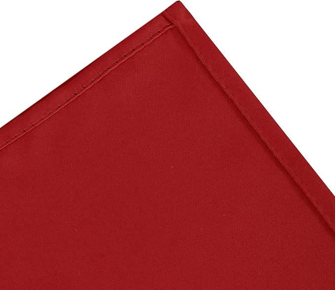 Bright Red Blackout Curtains 66 x 63 Inch Length/Set of 2 Curtain Panels/Thermal Insulated Room Darkening Blackout Curtains for Bedroom