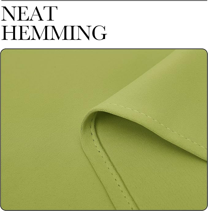 NICETOWN Blackout Curtain Panels, 1 Pair, 34 x 63-inch, Fresh Green | Thermal Insulated Solid Grommet Top Blackout Draperies/Drapes for Living Room Christmas Window