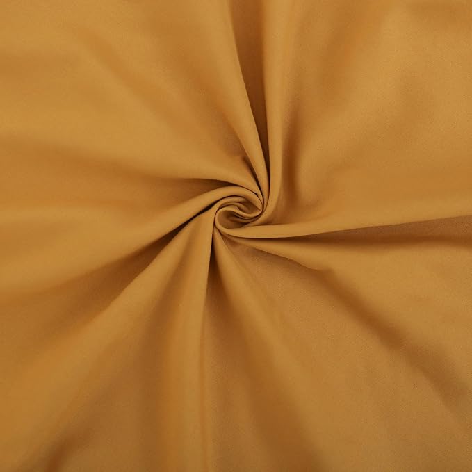 Merryword Mustard Yellow Pillowcases QueenPillowcases Set of 2 Ruffle Pillow Shams Cute Pillow Covers Solid Ruffled Fringe Design Yellow Shabby Chic Pillowcases 2 Pack