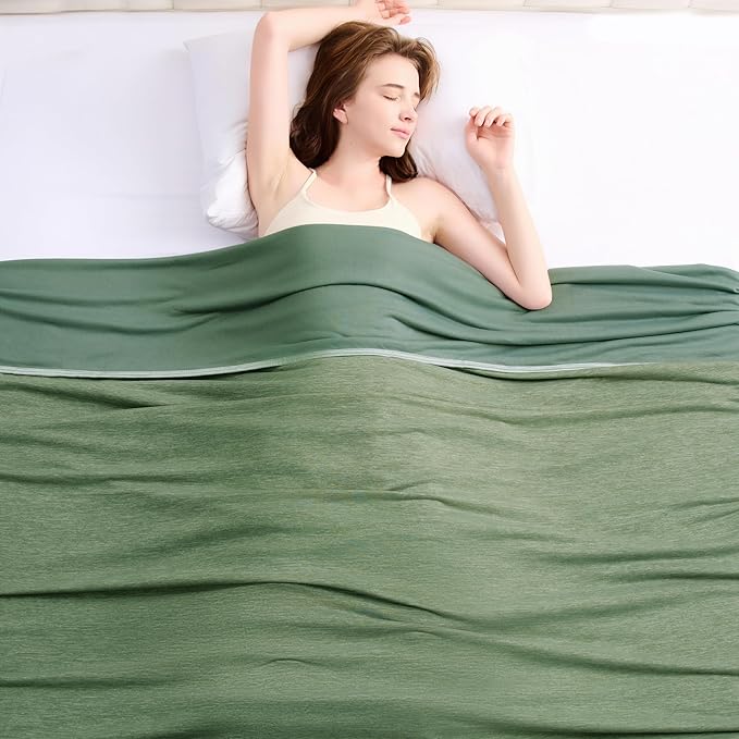 TOPCEE Cooling Blanket(60"x90"Twin Size)for Night Sweats Absorbs Heat to Keep Adults, Children Cool on Warm Nights, Q-Max 0.5 Cooling blankets for Hot Sleepers, Ultra-Cool Lightweight Blanket for Bed | Absorbs Heat Cold Summer Blanket for Night Sweats ...