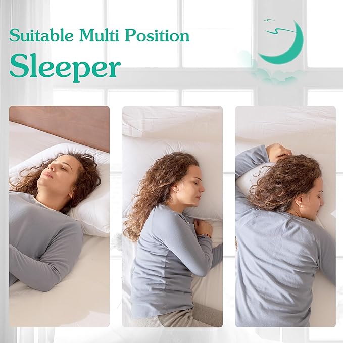 Three Geese White Goose Feather & Cotton Pillows Queen/Standard Size Set of 2 - Soft 600 Thread Count 100% Cotton, Medium Firm, Soft Support, White Solid (Pack of 2)