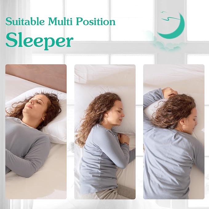 Three Geese White Goose Feather & Cotton Pillows King Size Set of 2 - Soft 600 Thread Count 100% Cotton, Medium Firm,Soft Support,White Solid (Pack of 3)