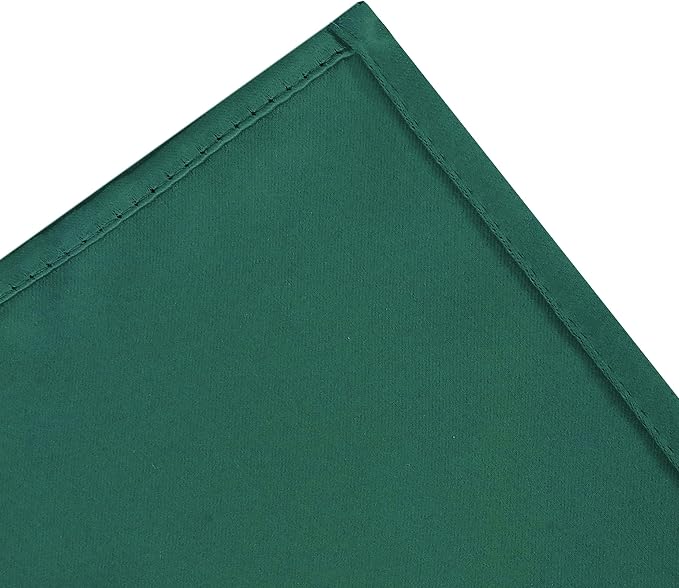 Dark Green Thermal Blackout Curtains/52 x 108 Inch/Set of 2 Panels Room Darkening Curtains for Bedroom
