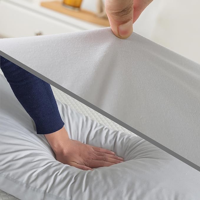 WhatsBedding Memory Foam Body Pillow with Cover, Long Bed Pillow for Adults | Breathable Zippered Cotton Cover,Long Pillow for Sleeping, Firm Pillow Fluffy Supportive for Side Sleepers
