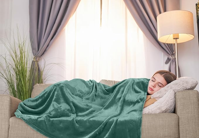Utopia Bedding Ultra Soft Fleece Bed Blanket Twin Size Celadon (60x80 Inch) | Microfiber Plush Warm Lightweight Breathable Cozy Blanket Anti-Static, All Season Use, Gift for Women and Men