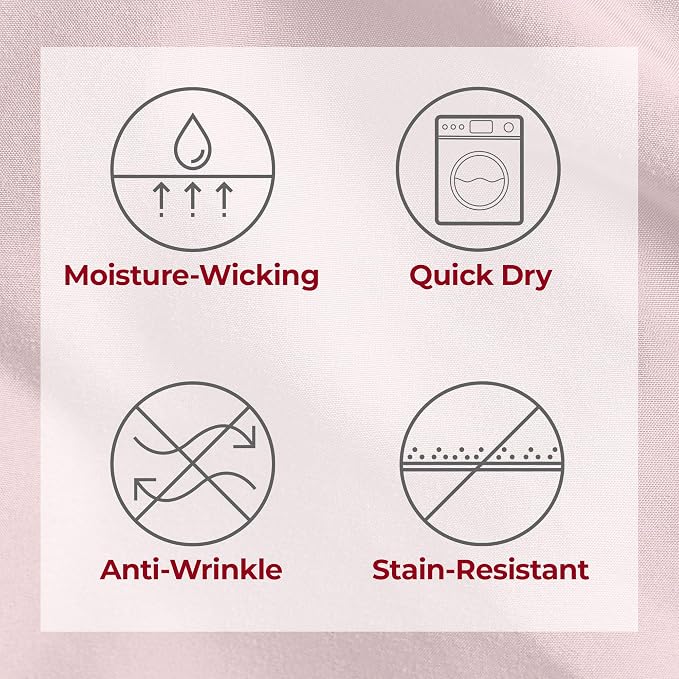 Mellanni Iconic 4-Piece, Ultra Soft Sheet Set (California King, Blush Pink) | 10M+ Sleepers. Lab-tested: Sleeps Cool, Stays Bright, Strong, Smooth. Good Housekeeping Best Bedding, 7 yrs running.