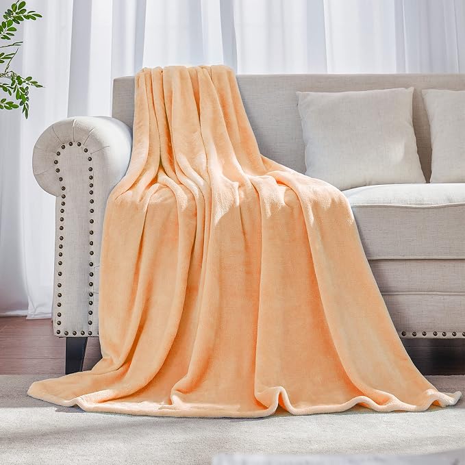 Pink Fleece Plush Throw Blanket 50"x60"for Couch Sofa Fuzzy Cozy Flannel | Super Soft Lightweight Microfiber Blanket for Bed Chair bedroom Home Decor All Season,Birthday Gifts for Women Mom Adult