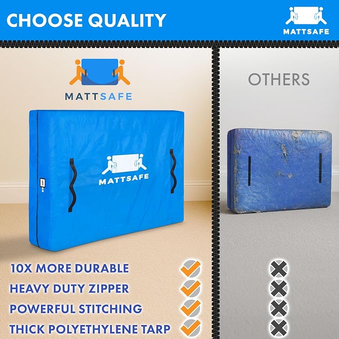 Nordic Elk Queen Size Mattress Bags for Moving and Storage, Bed Cover | 8 Heavy-Duty Reinforced Handles, Extra Strong Zipper, Reusable Bed Protector, Built to Last