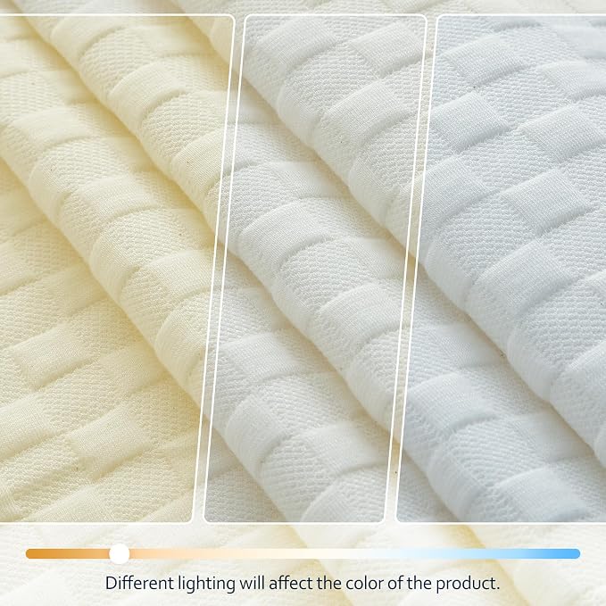 Waterproof Mattress Protector Queen, Organic Cotton, White | Organic Cotton 250GSM 3D Waffle, Noiseless TPU Waterproof, Deep Pocket 8-18" Fit, OCS & OEKO-TEX Certified, Washable