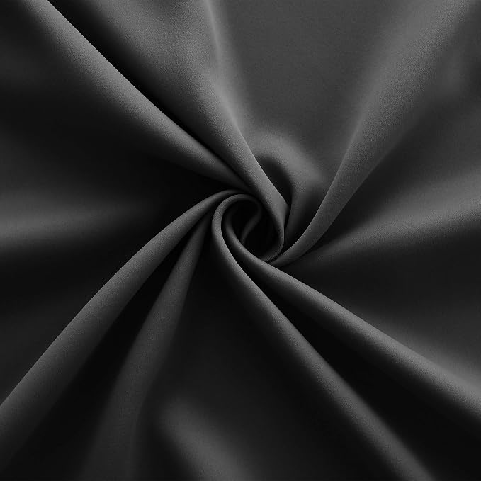 KOUFALL Blackout Curtains 84 Inches Long for Bedroom,100% Blackout Blinds Sun Light Blocking Dark Black Out Shades for Indoor Windows Living Room 2 Panels Set