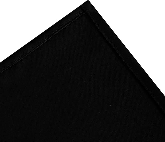 Black Thermal Blackout Curtains/52 x 72 Inch/Set of 2 Panels Room Darkening Curtains for Bedroom