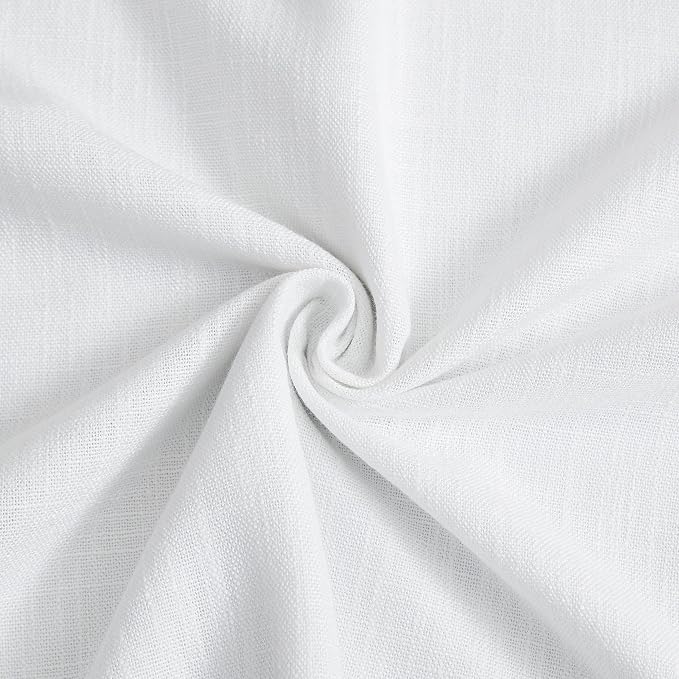 Vision Home White Pinch Pleated Full Blackout Curtains Thermal Insulated Window Curtains 120 inch for Living Room Bedroom Room Darkening Pinch Pleat Drapes with Hooks Back Tab 2 Panel 40" Wx120 L